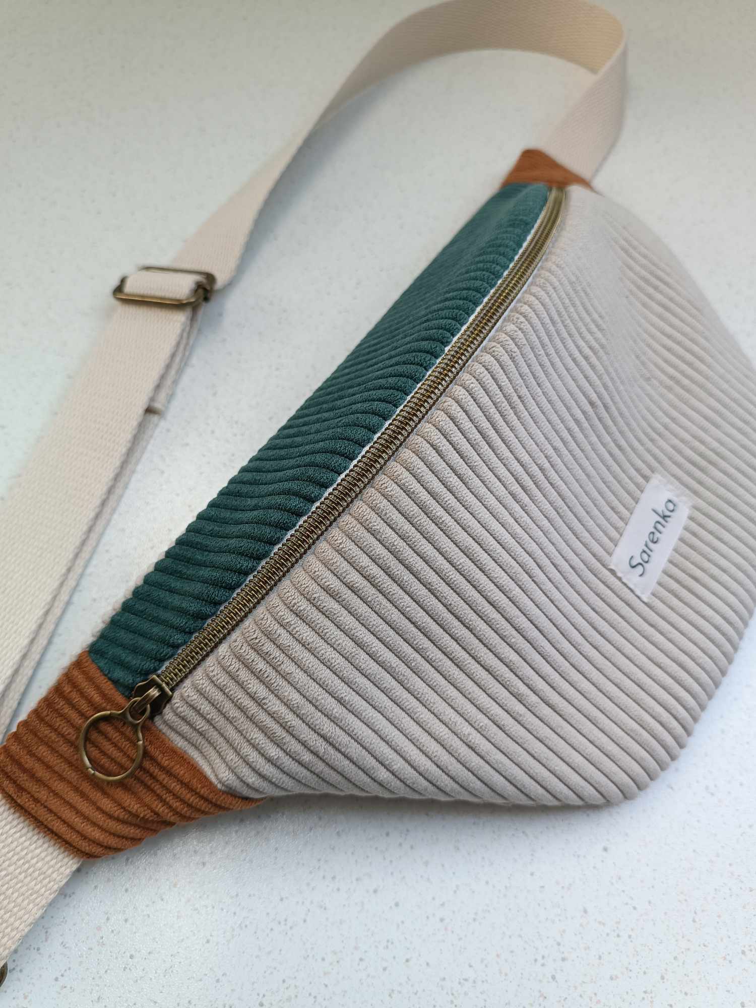 Sac Banane - Velours - Trio de couleurs - Wolf