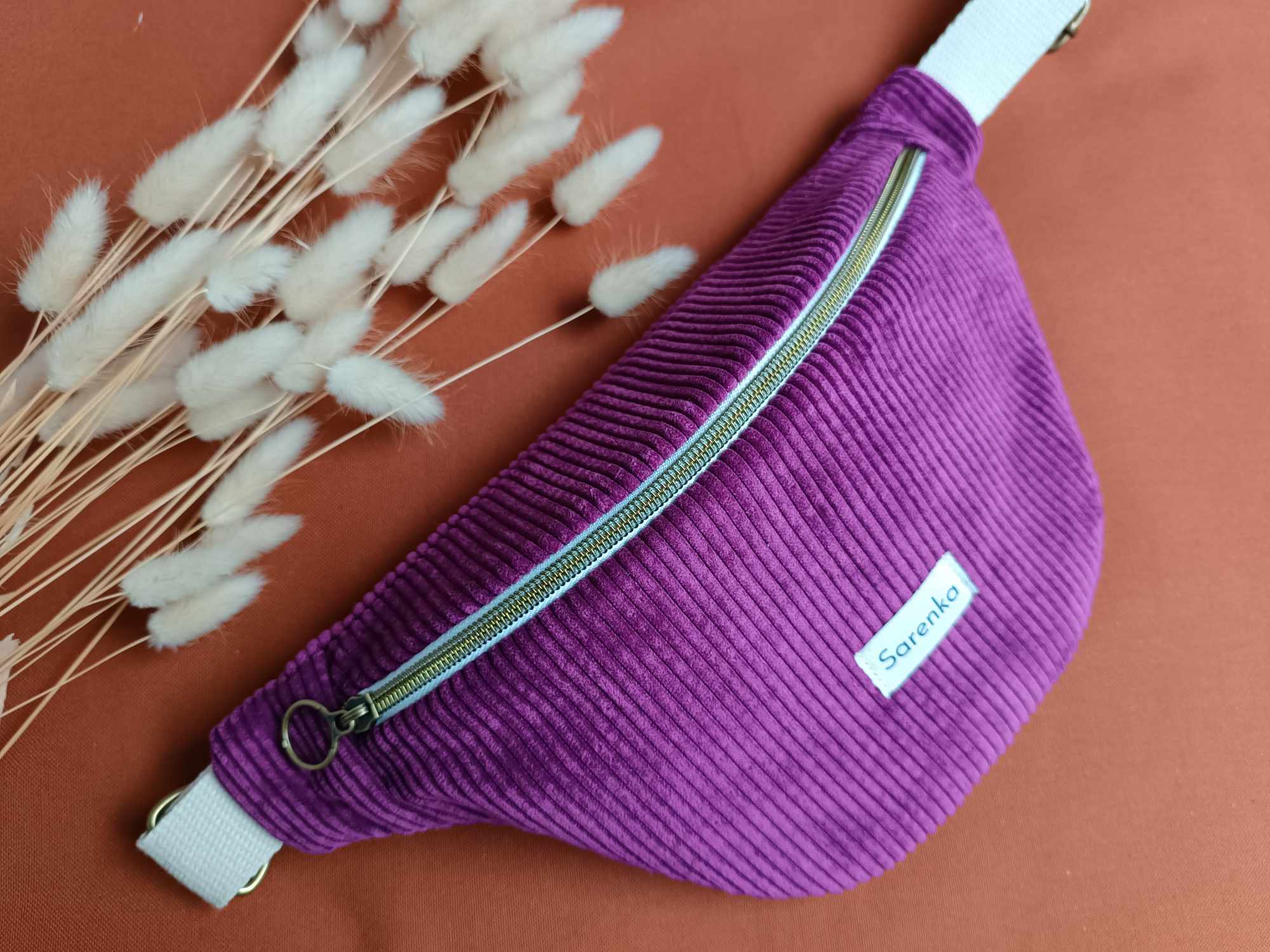 Sac Banane - Velours - Les unies - Violet