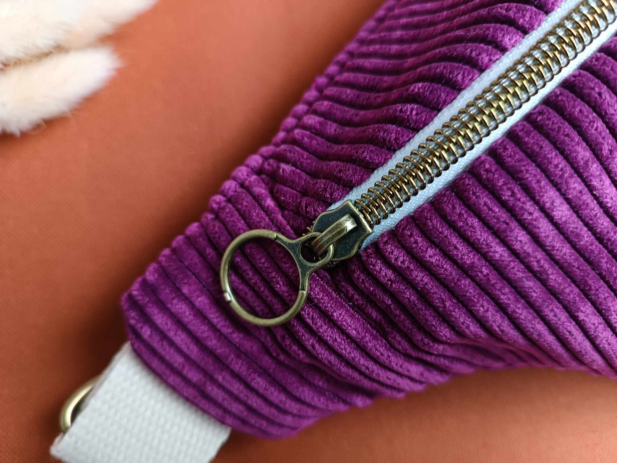 Sac Banane - Velours - Les unies - Violet