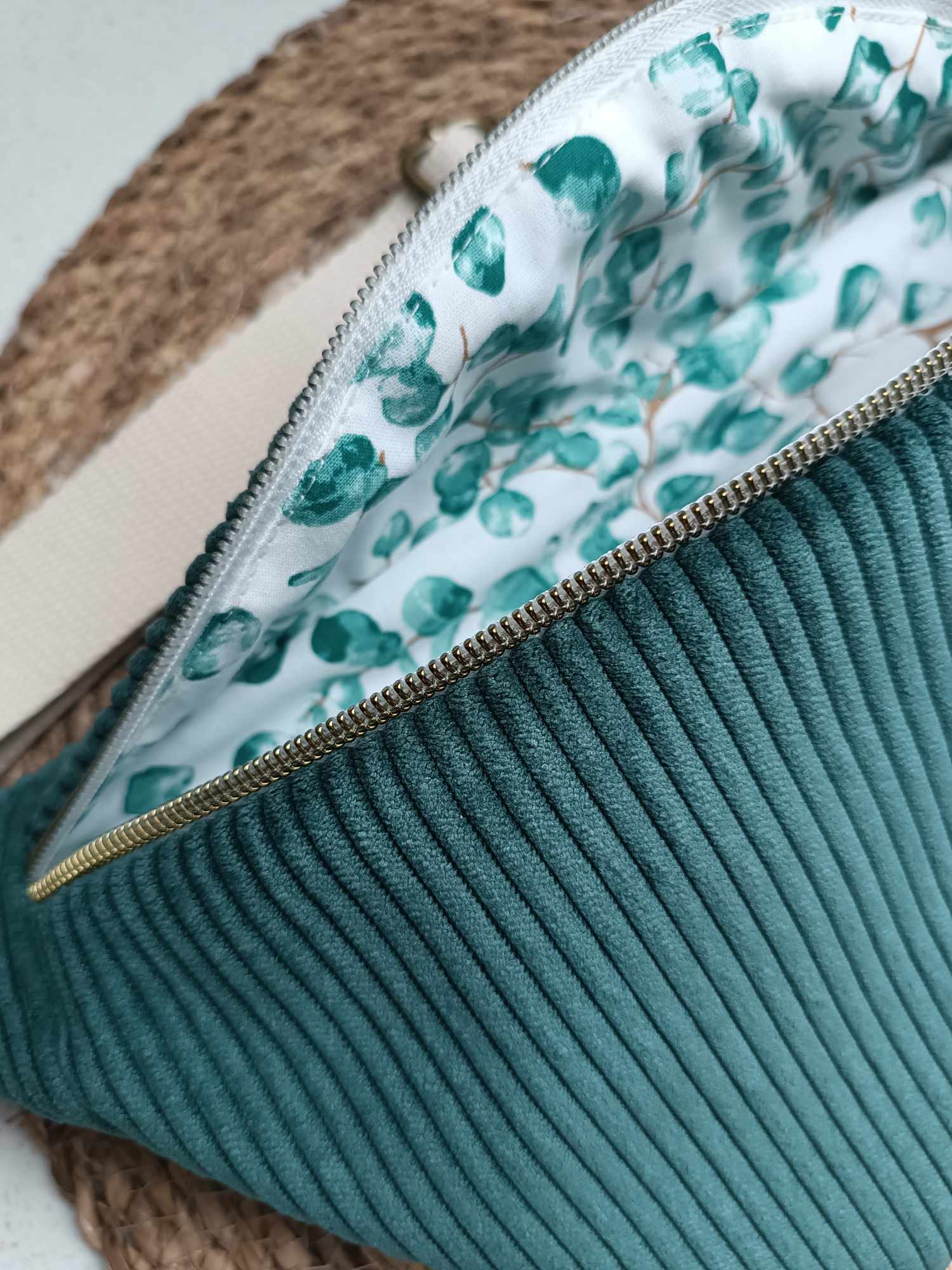 Sac Banane - Velours - Les unies - Vert foncé