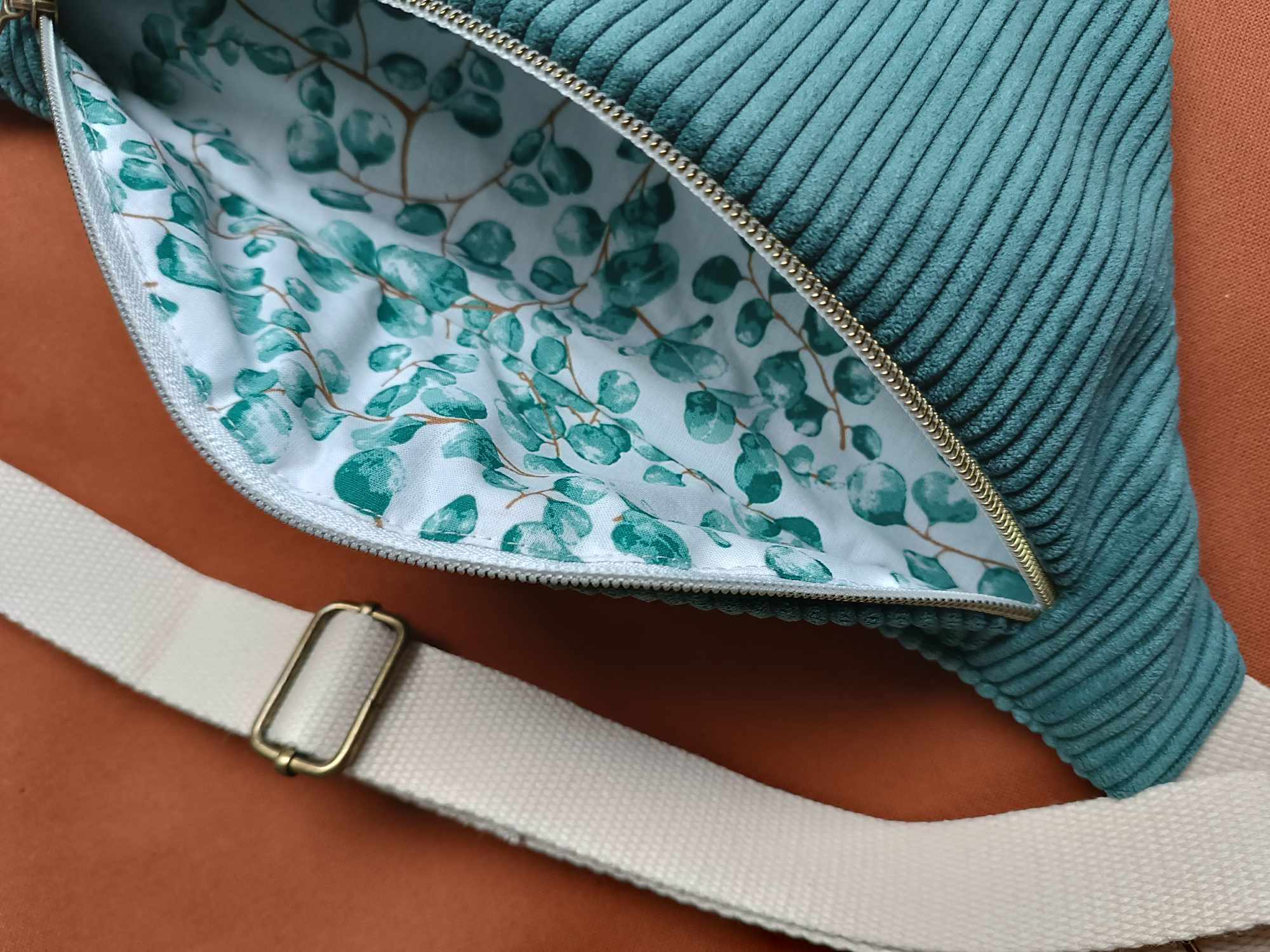 Sac Banane - Velours - Les unies - Vert foncé