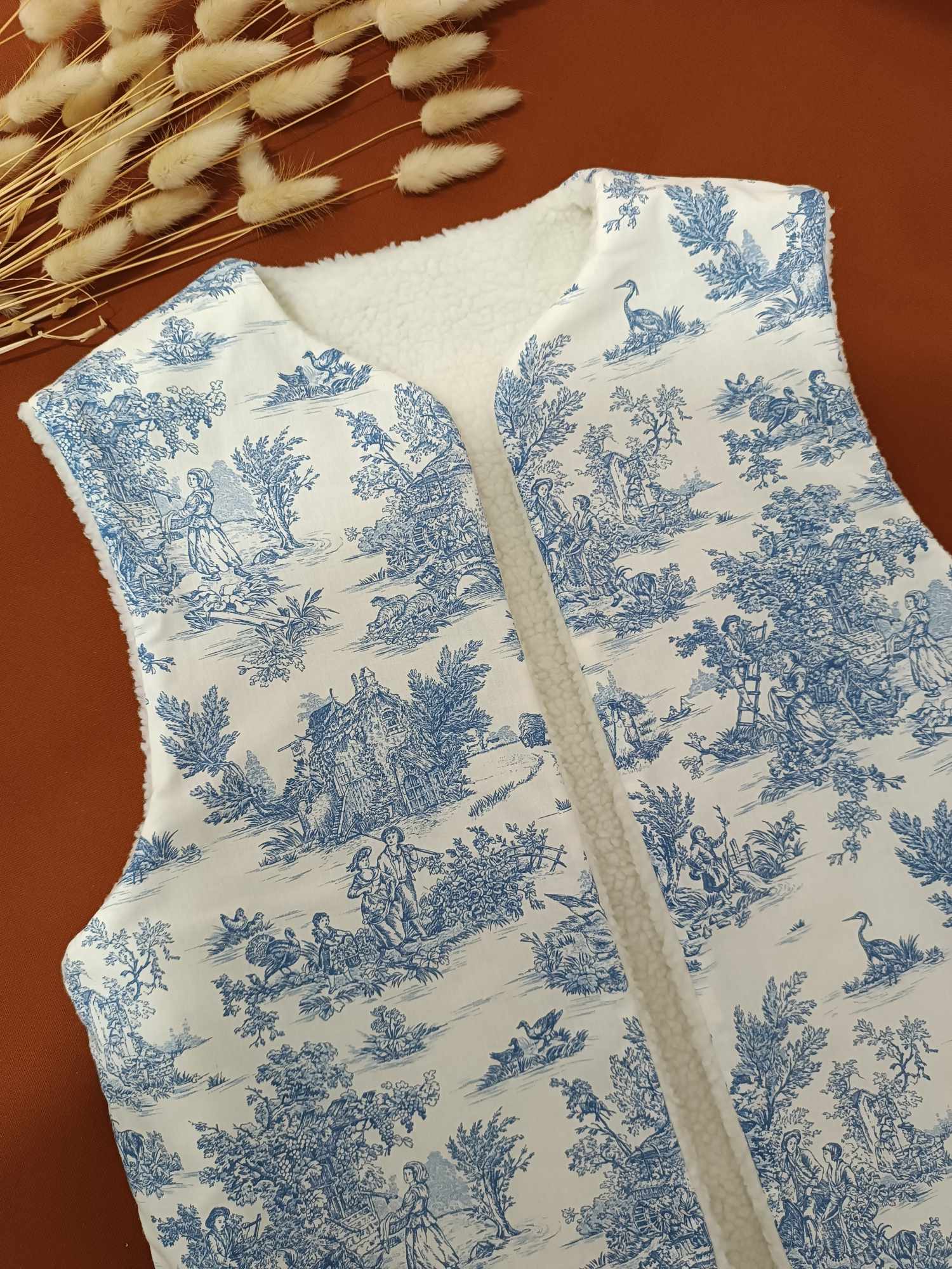 Gilet de berger réversible femme