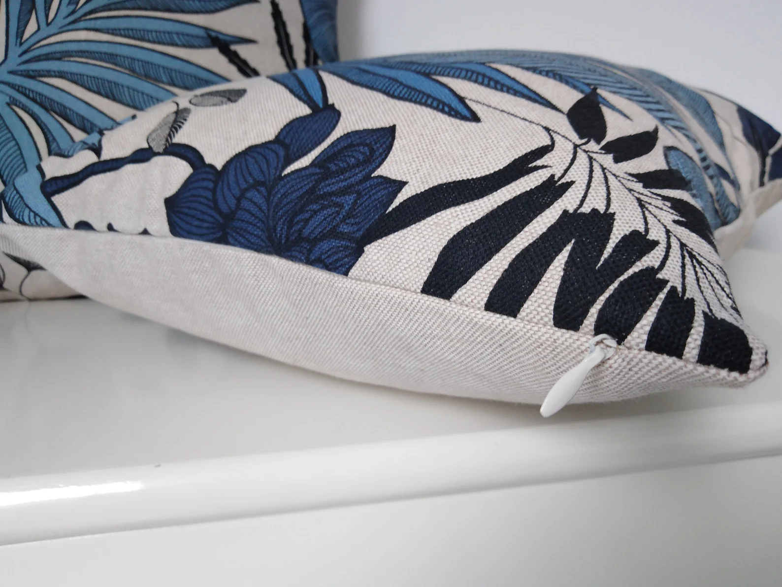 Housse de coussin - Jungle bleu