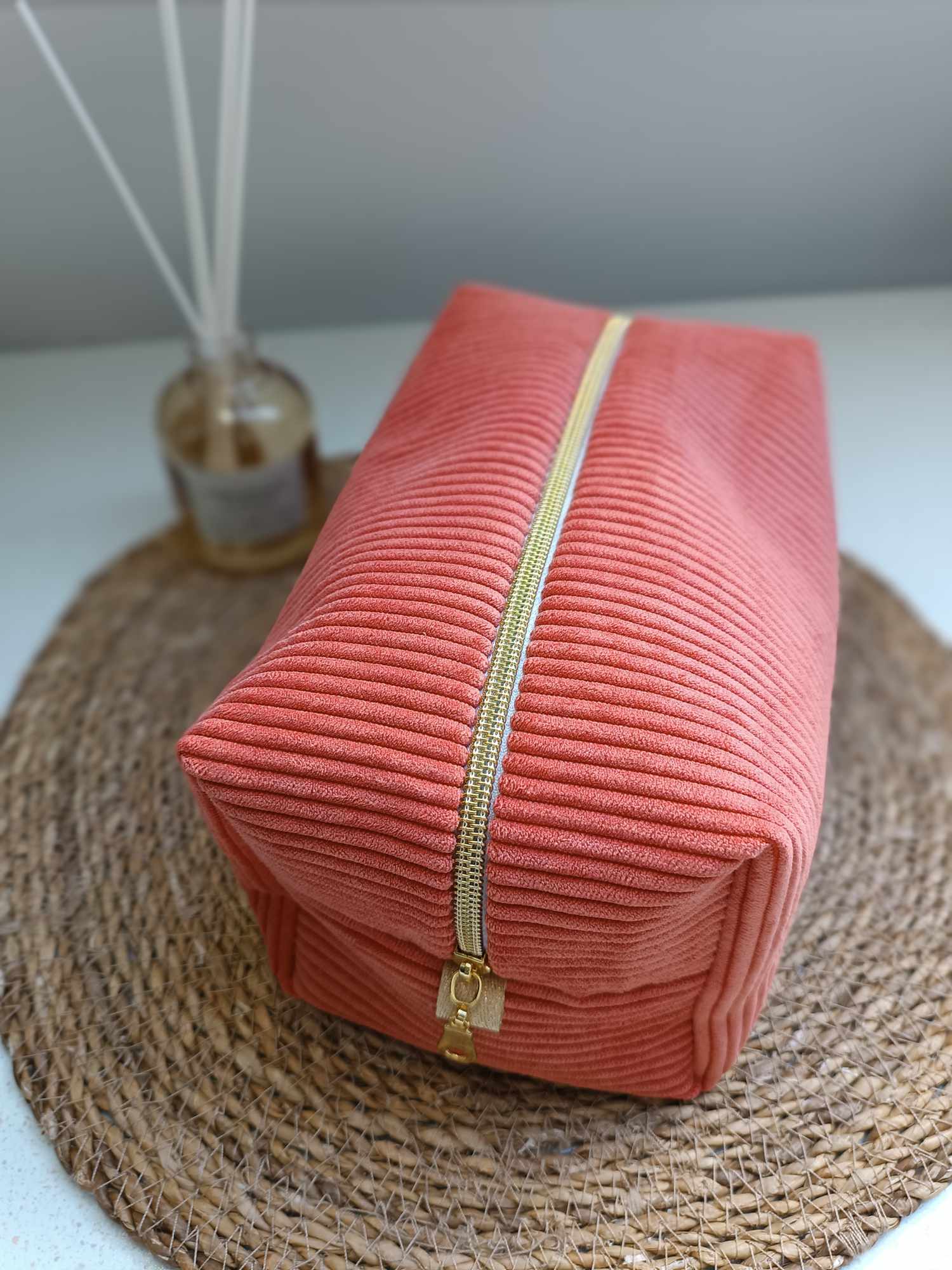 Trousse de toilette corail