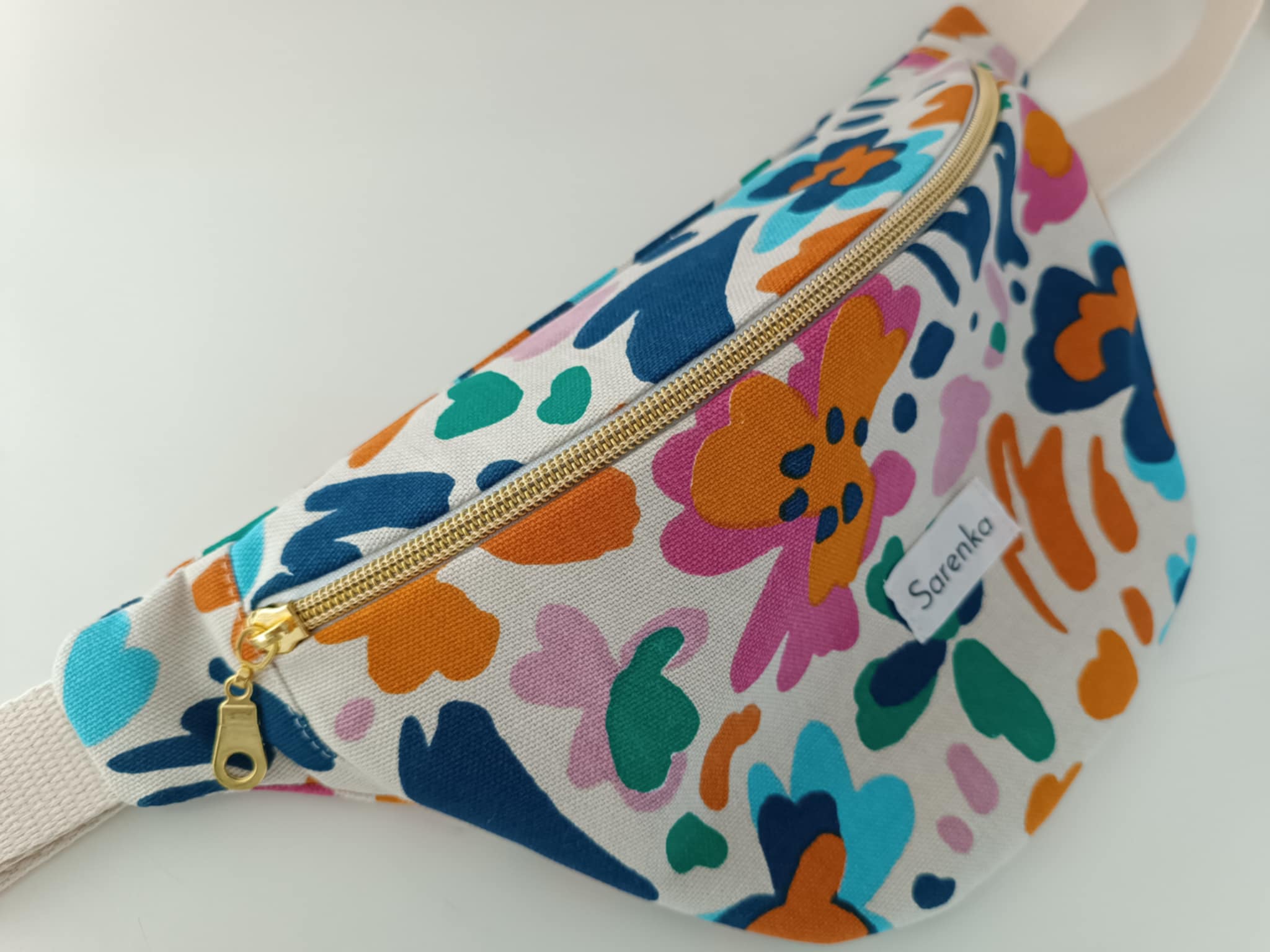 Sac banane fleurs printemps