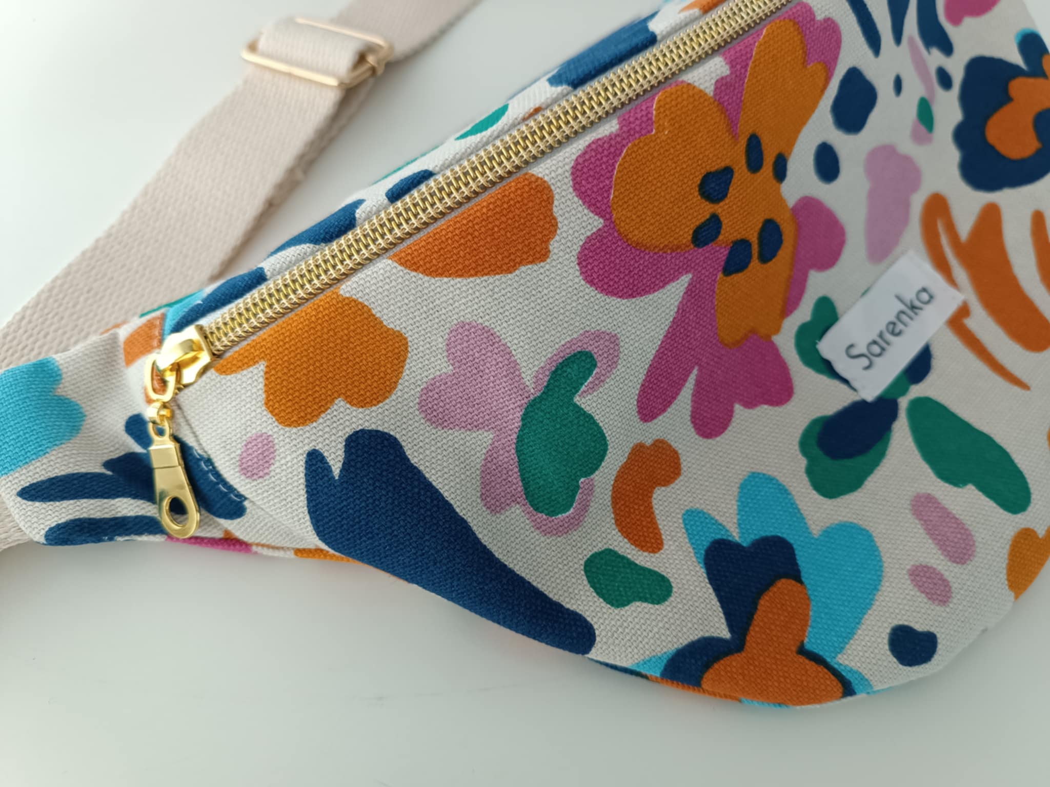 Sac banane fleurs printemps