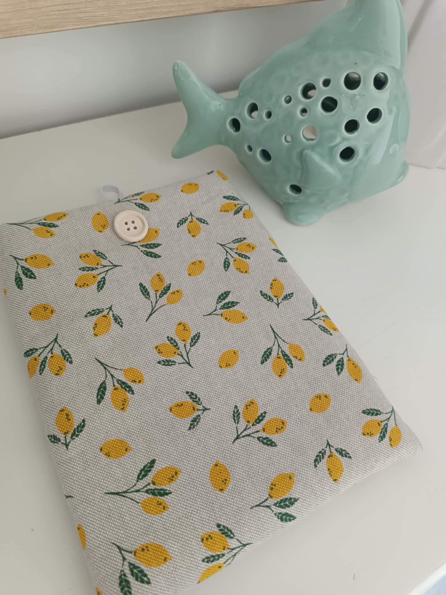 Pochette livre personnalisée Citron/Marguerite