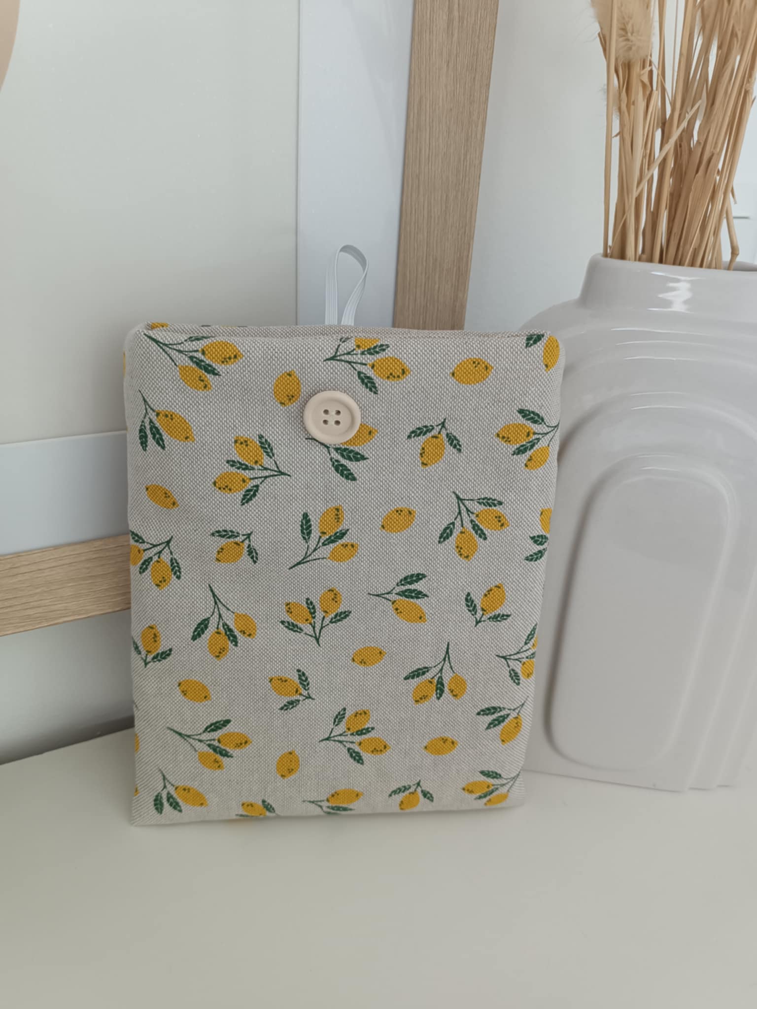 Pochette livre personnalisée Citron/Marguerite