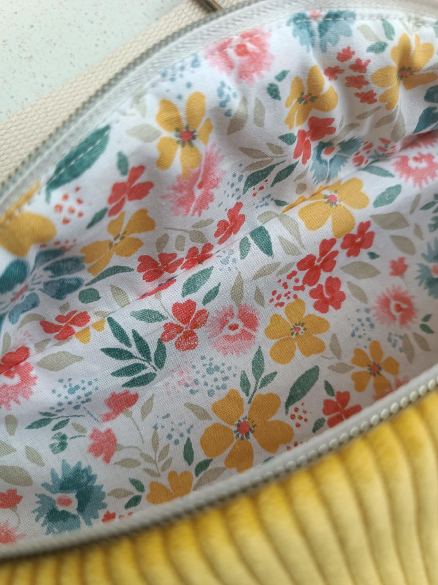 Sac Banane - Velours - Les unies - Jaune