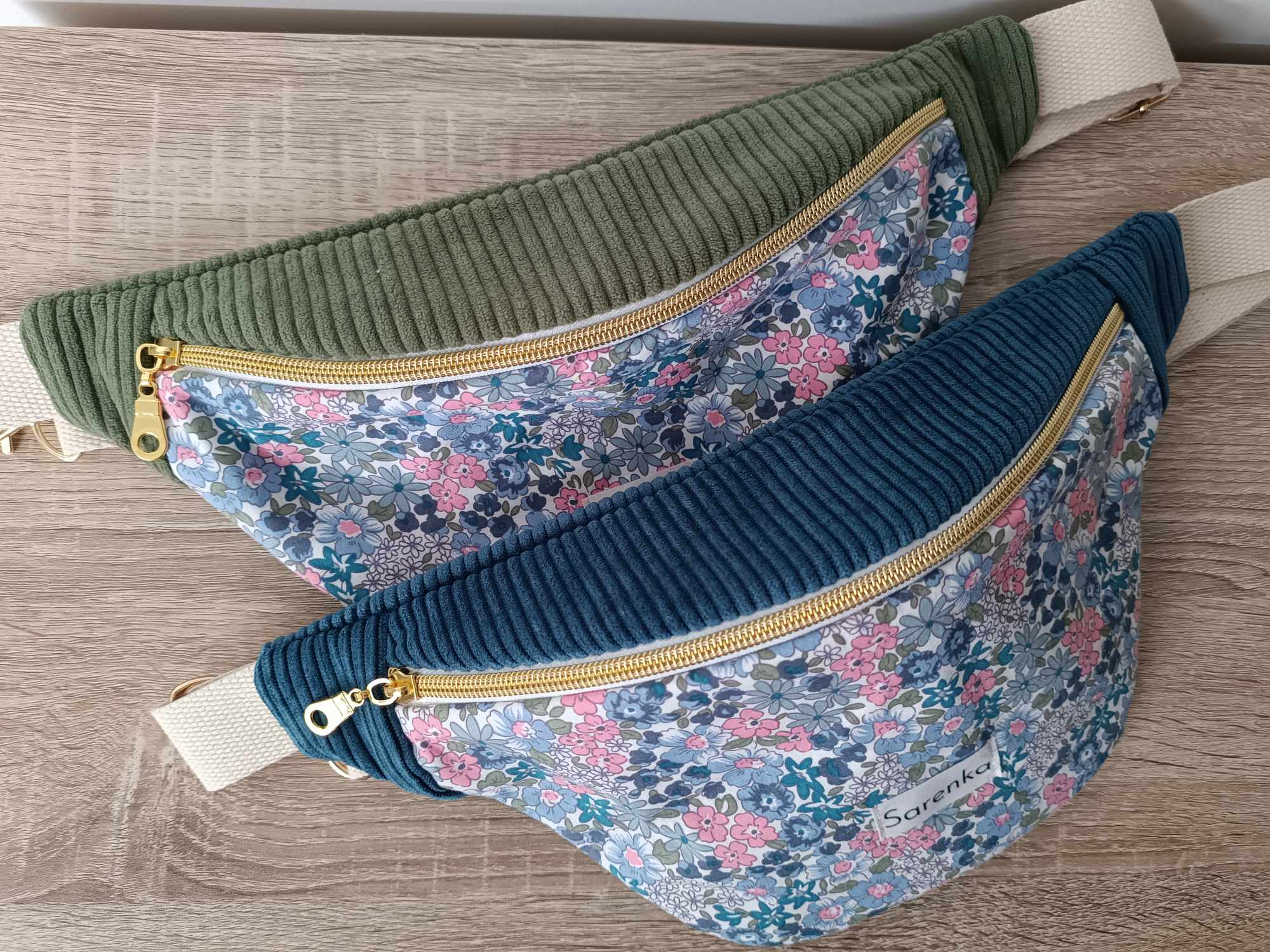 Sac banane fleuri