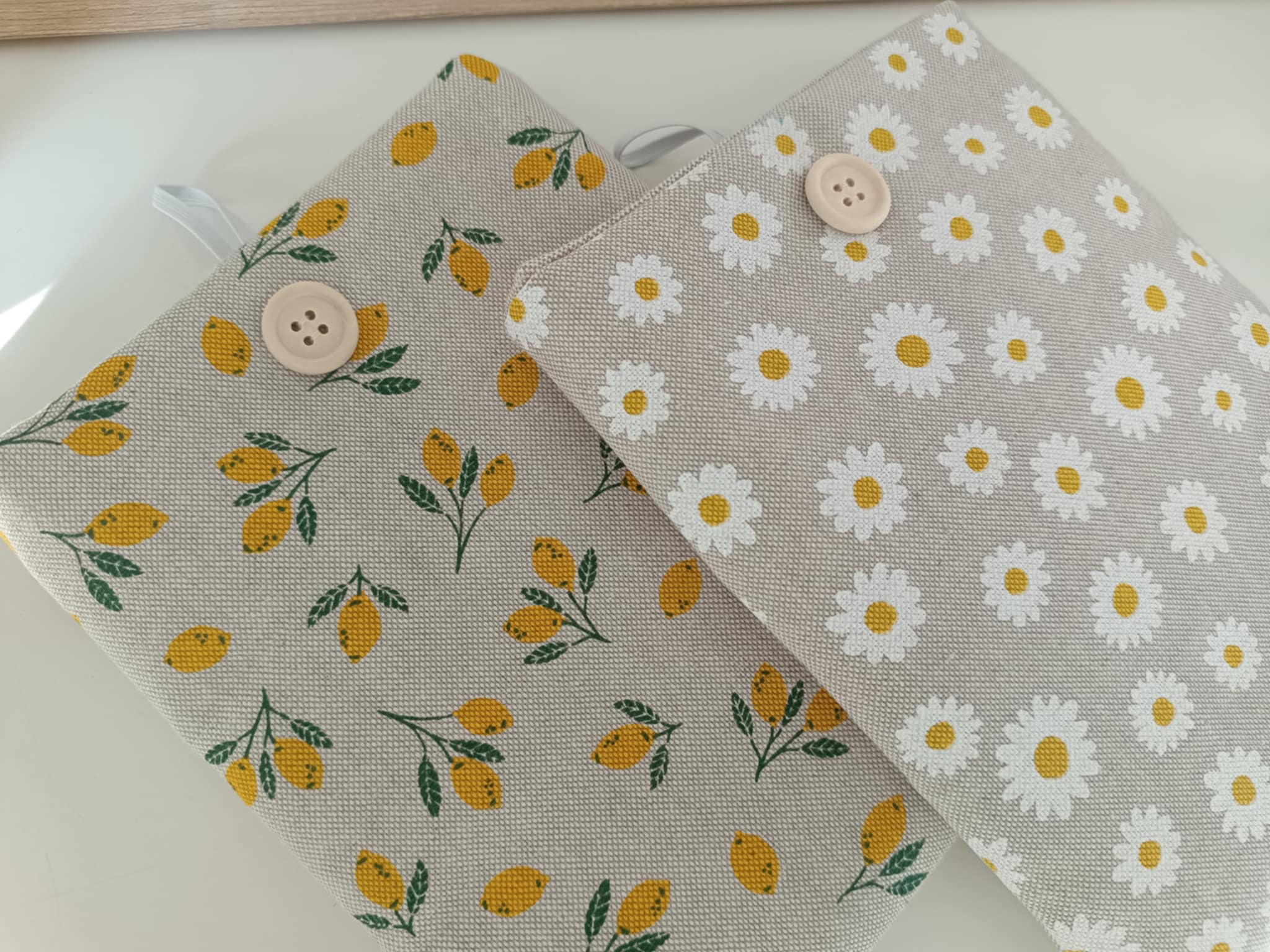 Pochette livre personnalisée Citron/Marguerite