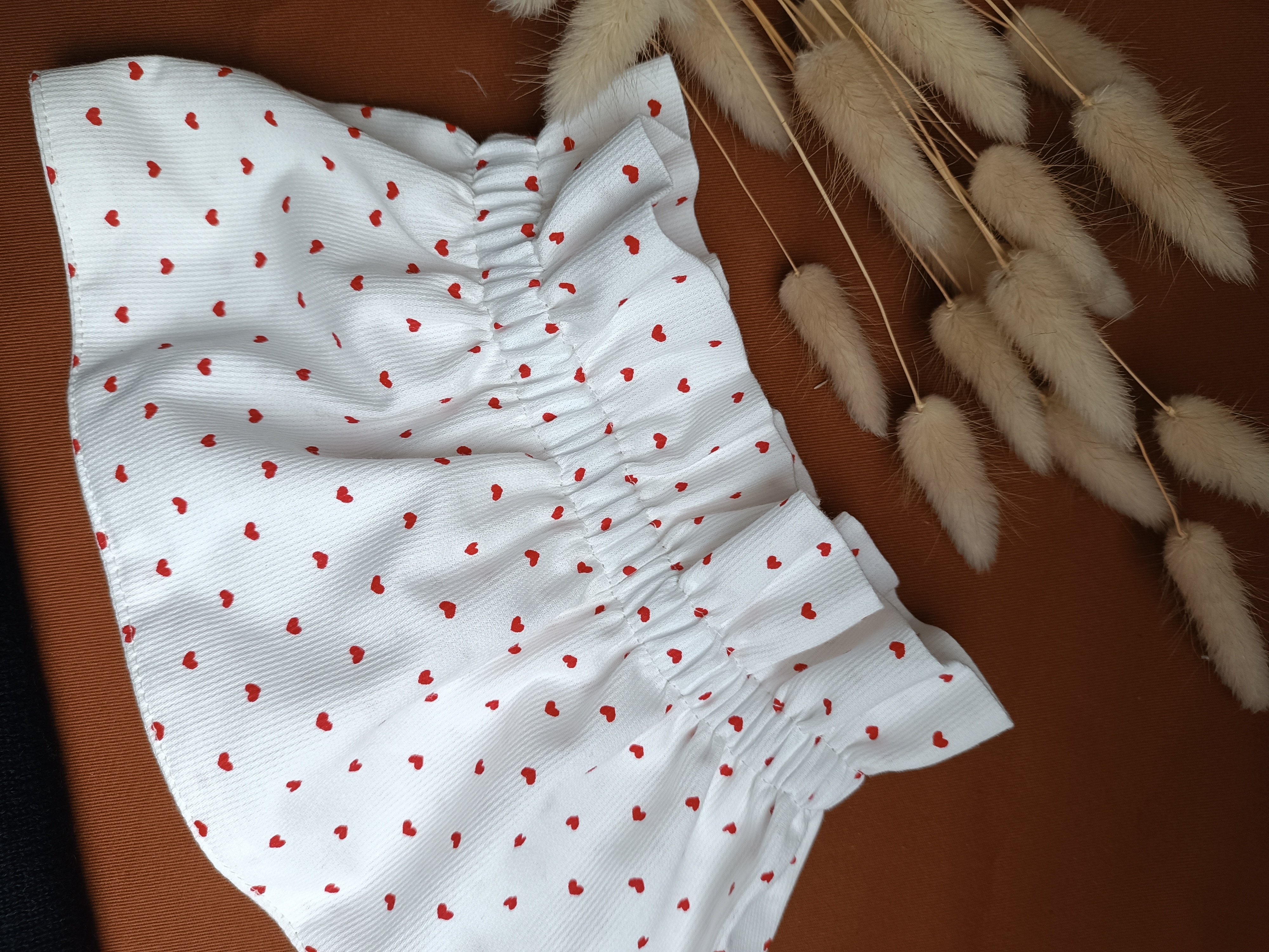 Col victorien amovible coeurs