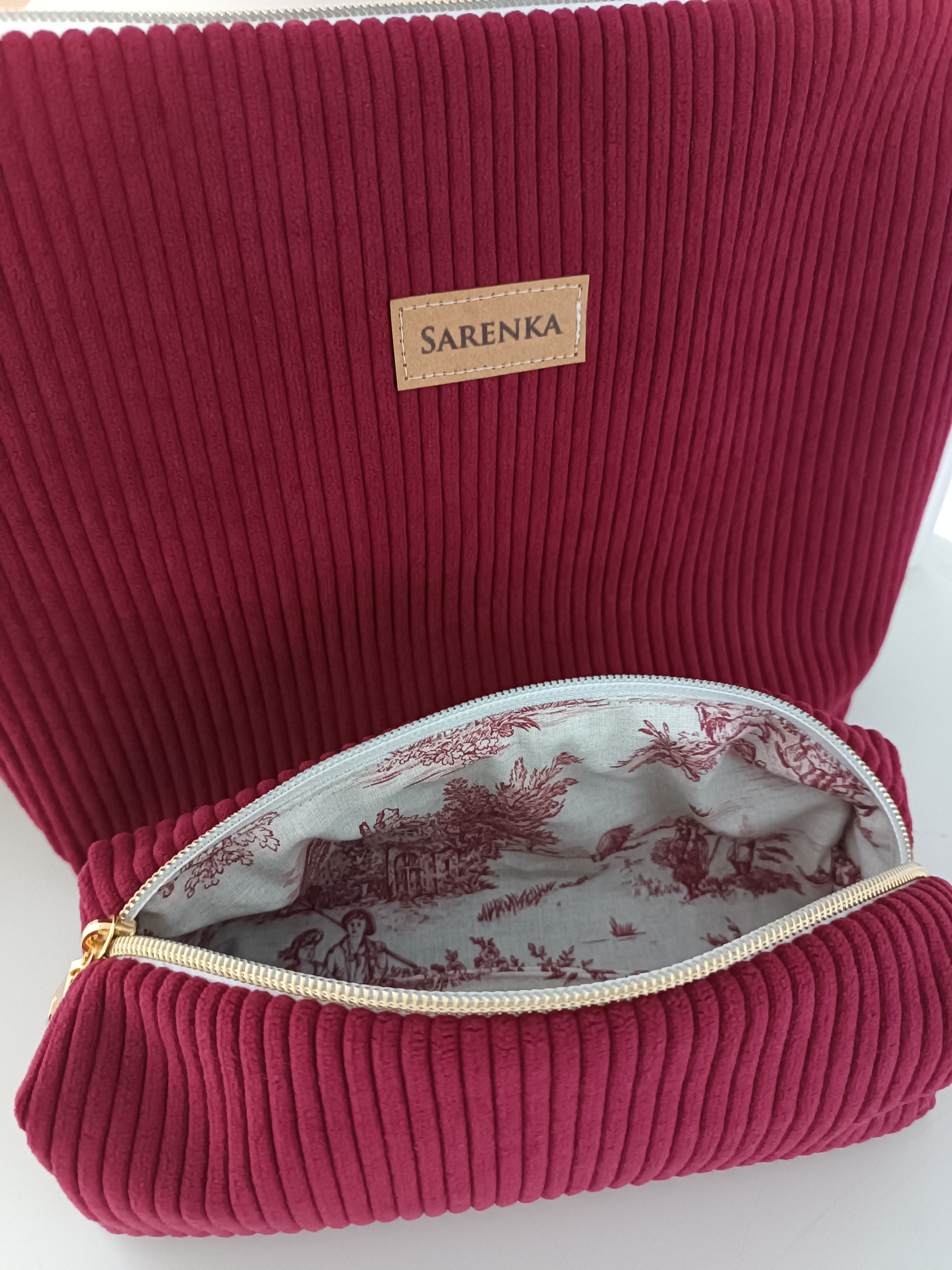 Trousses de toilette et maquillage | Velours intérieur Jouy