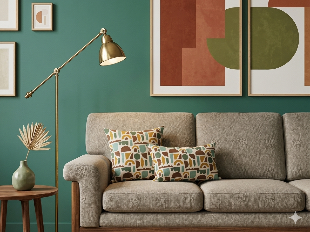 Housse de coussin - POP ART blanc