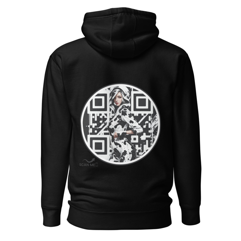 Urban QR Code Girl Hoodie