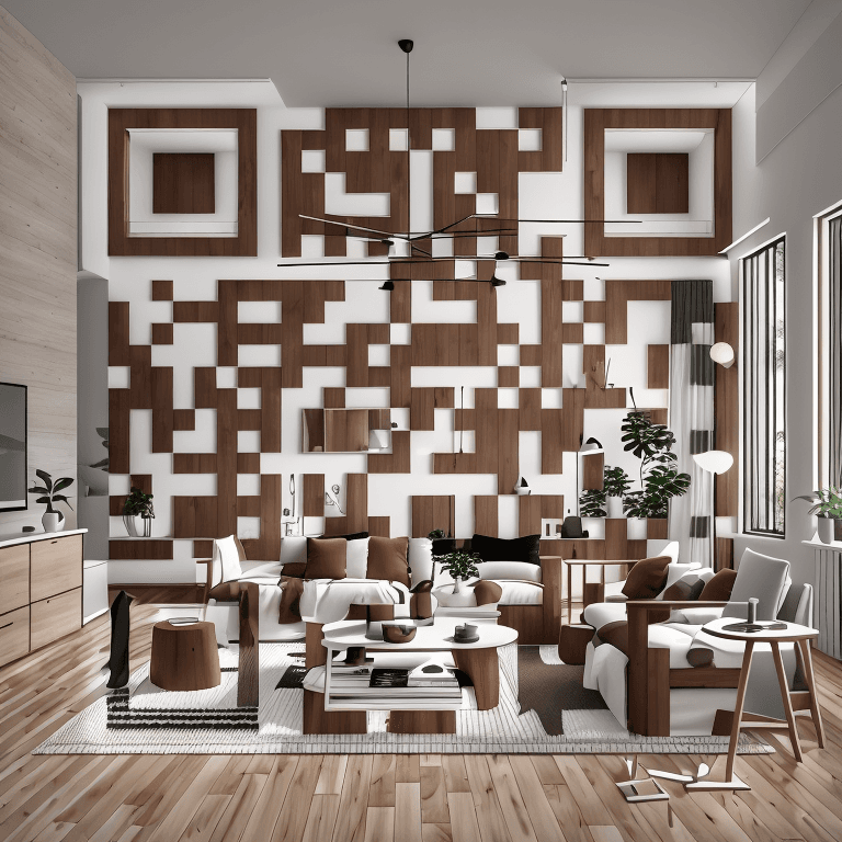 Scandinavian Inspired Interior QR Code