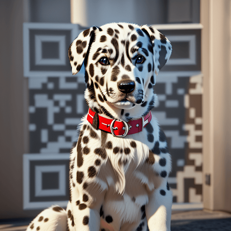 Dalmatian Dog QR Code