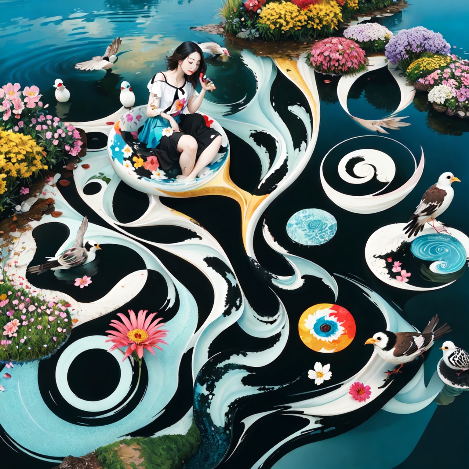 Surreal Yin Art QR Code🎨