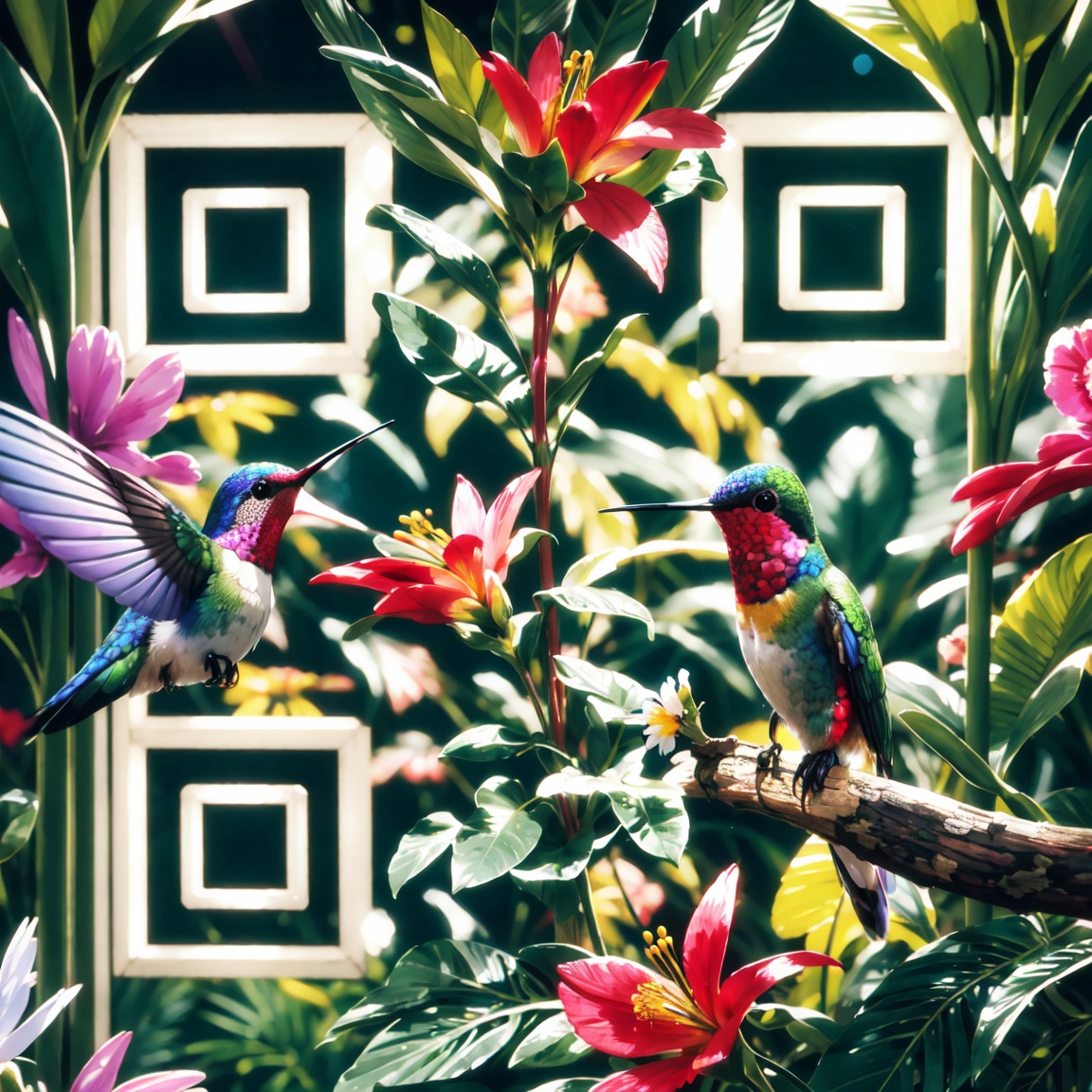 Hummingbirds QR Code