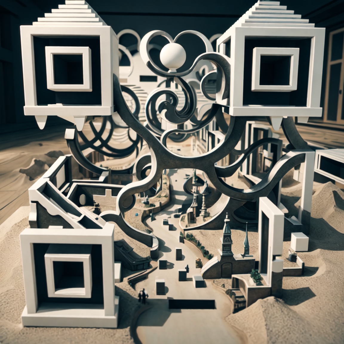 Architectural Wonderland: QR Code Design Art 