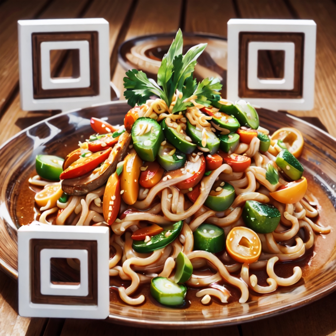 Taste QR Noodle Code Cuisine