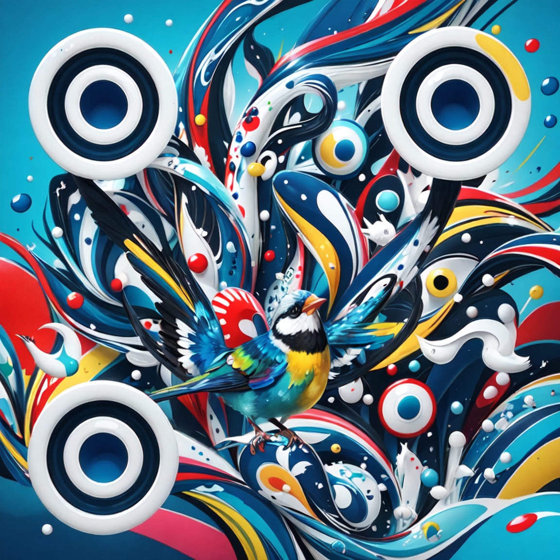 Vibrant Bird QR Code Art: A Fusion of Nature and Technology