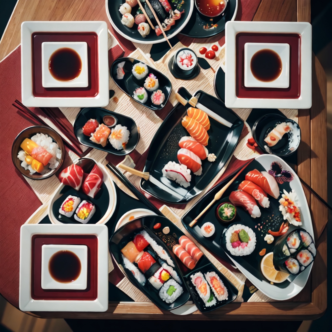 Interactive Sushi QR Code Art - Perfect for Restaurant Marketing