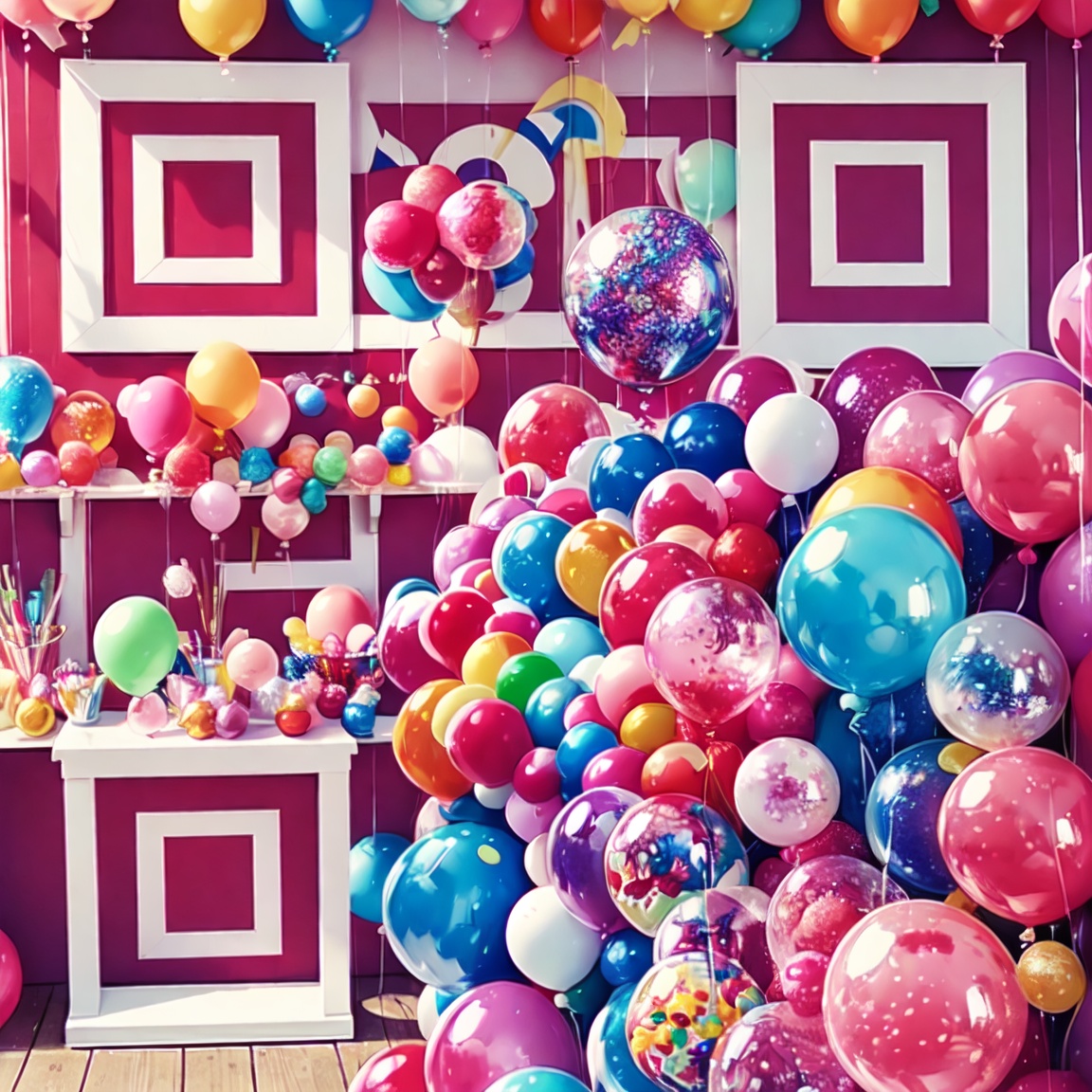 Festive Balloons QR Code - Unlock the Celebration🎈
