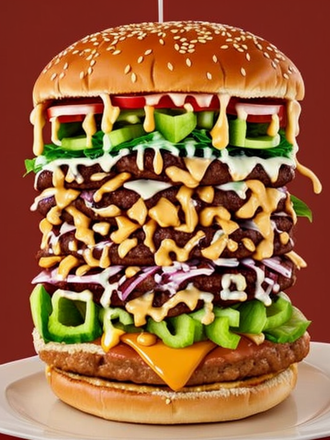 Delicious Juicy Burger QR Code 
