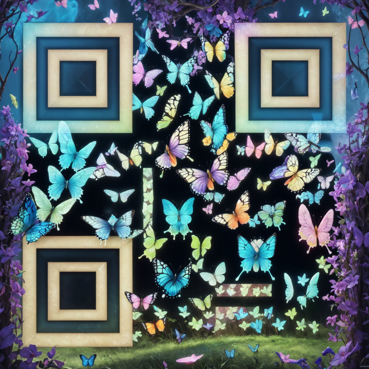 Butterfly QR Code