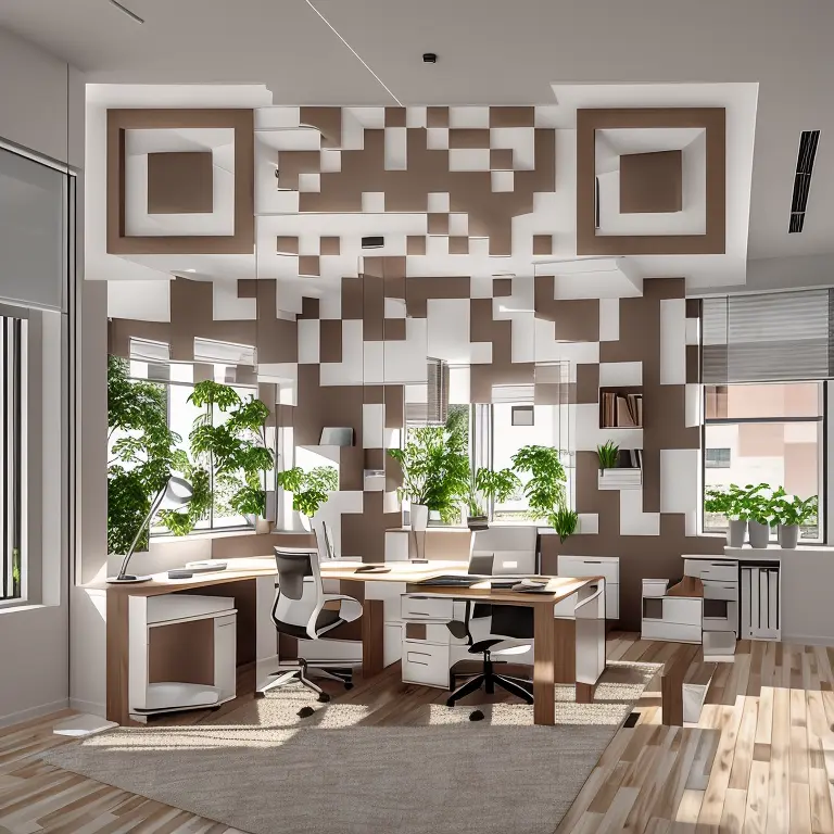 Modern Office QR Code