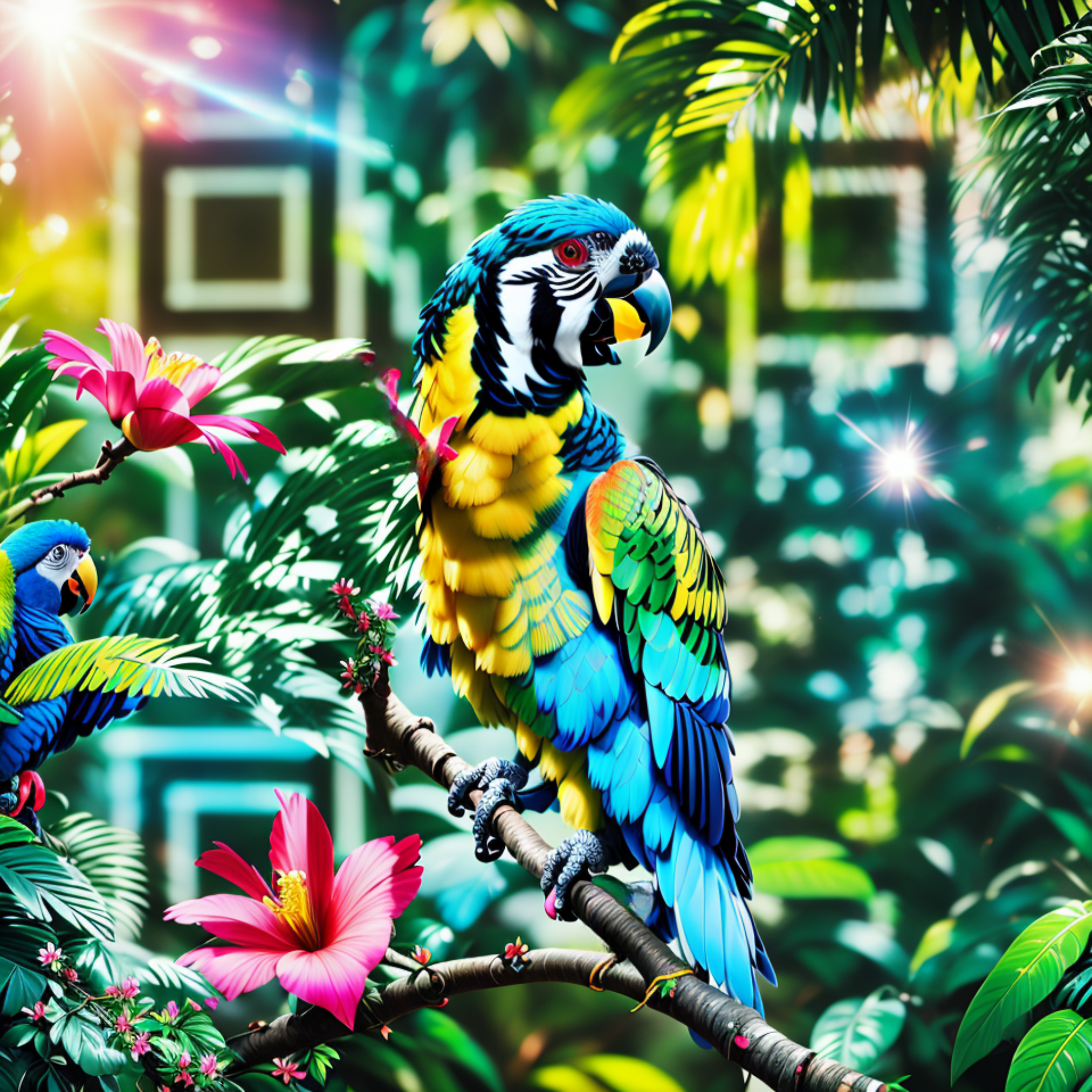 Tropical Parrot QR Code