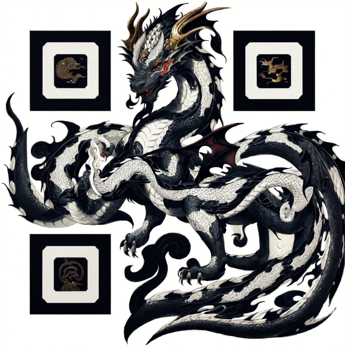 Majesty Dragon Art QR Code