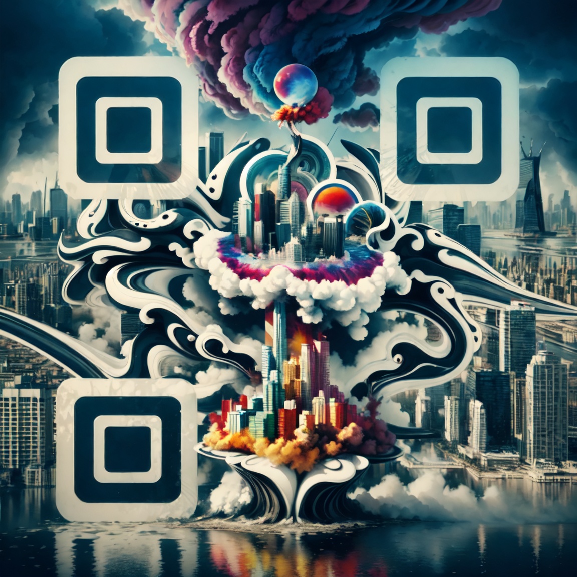 Surreal City QR Code