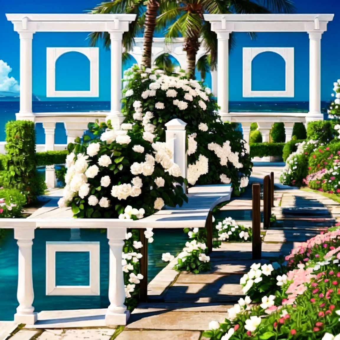 Romantic Wedding Arch QR Codes