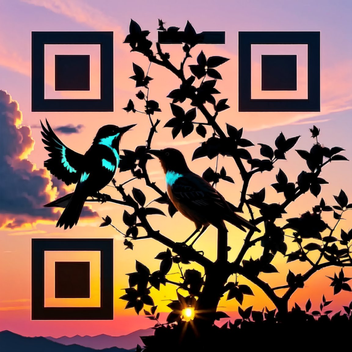  Sunset Serenade QR Code