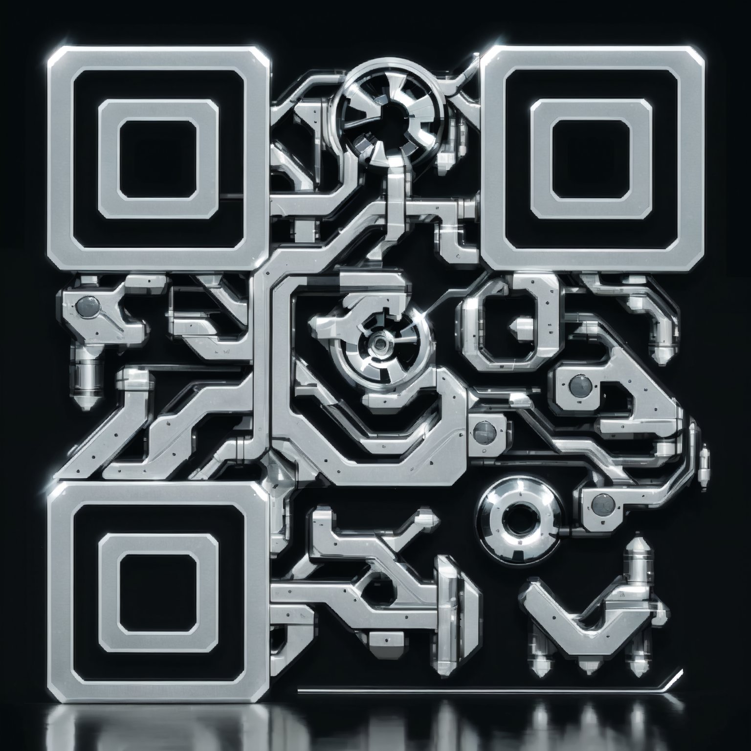 Steel Qr code