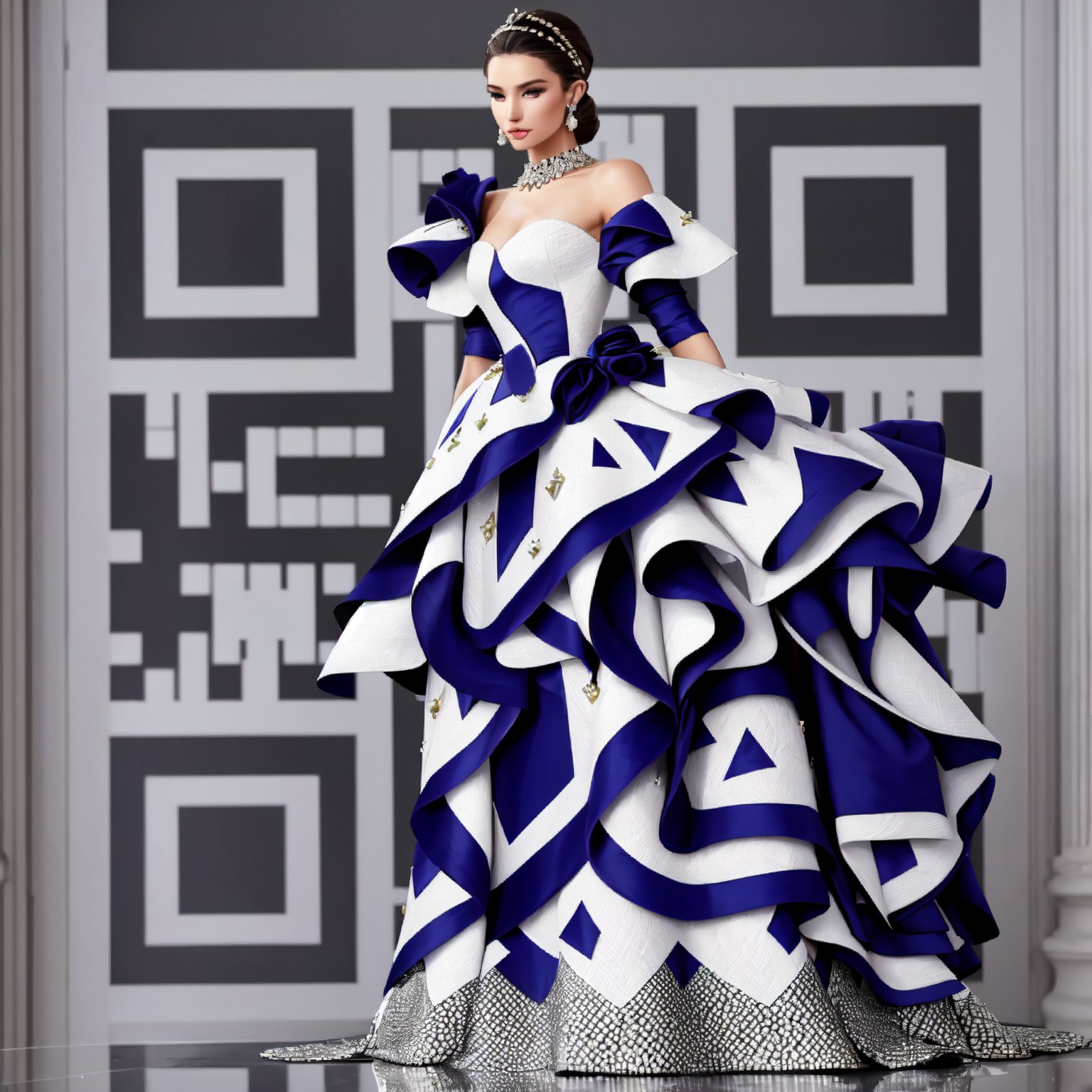 QR Code Couture Elegance