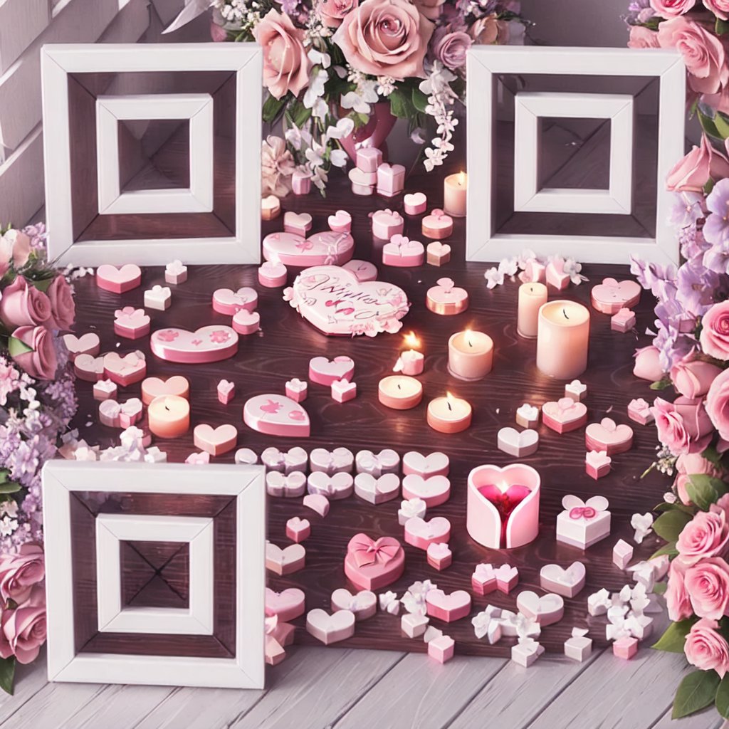 Heart love QR code