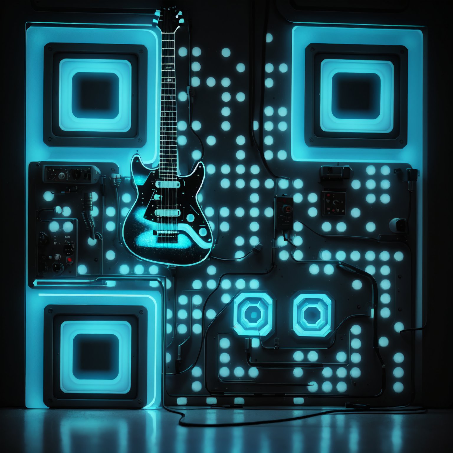 Neon Guitar QR code