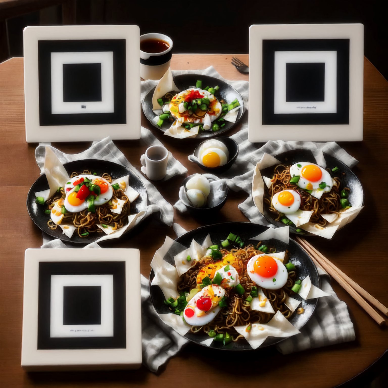 Mie goreng Restaurant Dish QR code