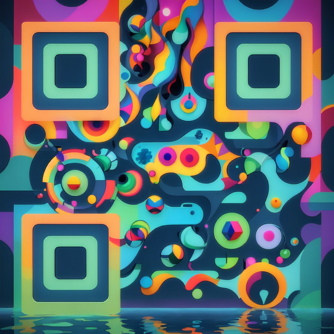  Abstract Art QR Codes 