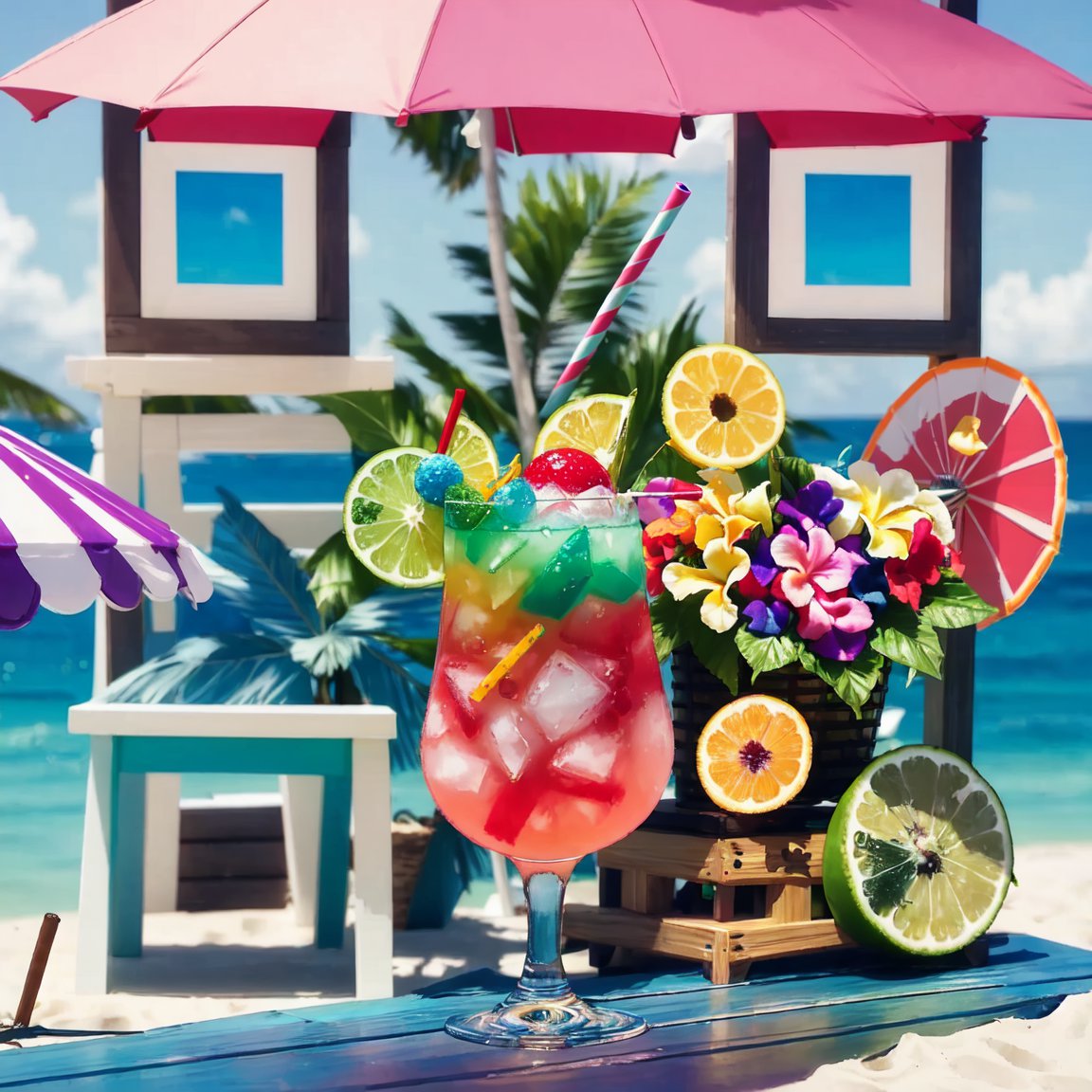 Tropical Fruit Coctail QR code