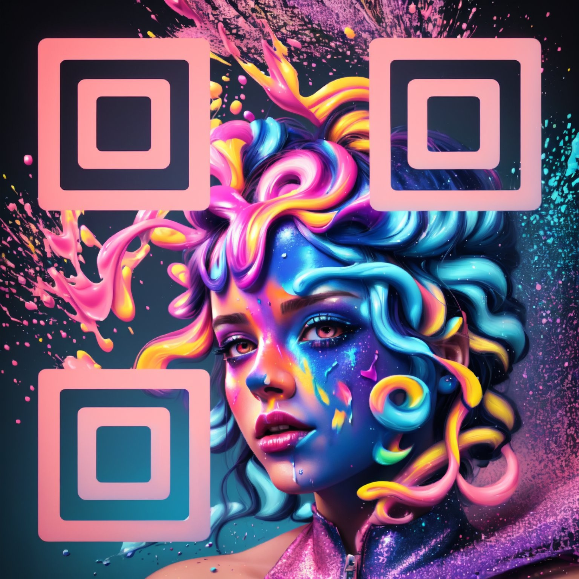 Vivid  Surreal Beauty QR Code
