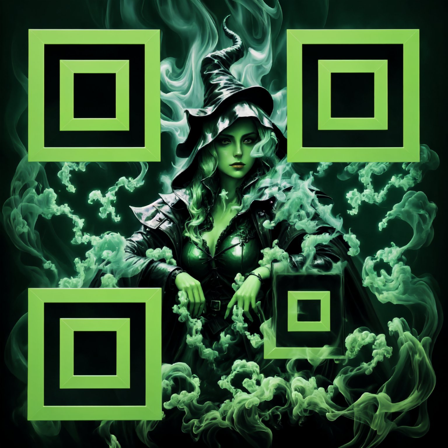 Green Witch QR Code