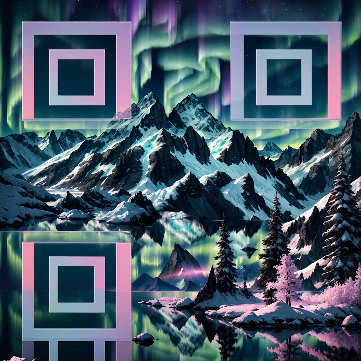 Aurora QR Code – Arctic Beauty in Motion