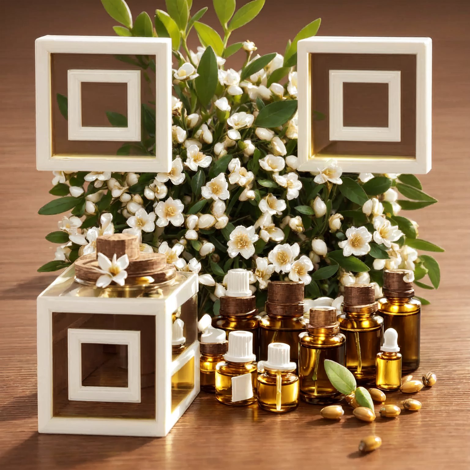 Botanical QR Code Design for Skincare