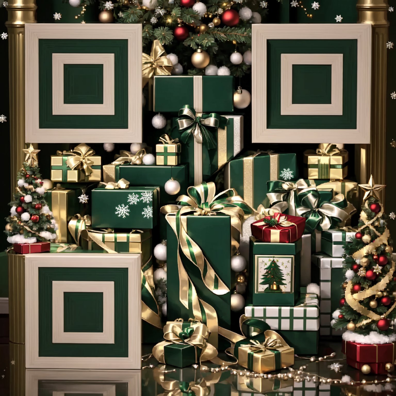 Christmas Holiday Gift QR Code