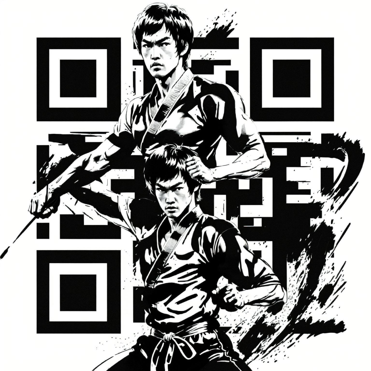 The Way of the QR — Bruce Lee Tribute Code