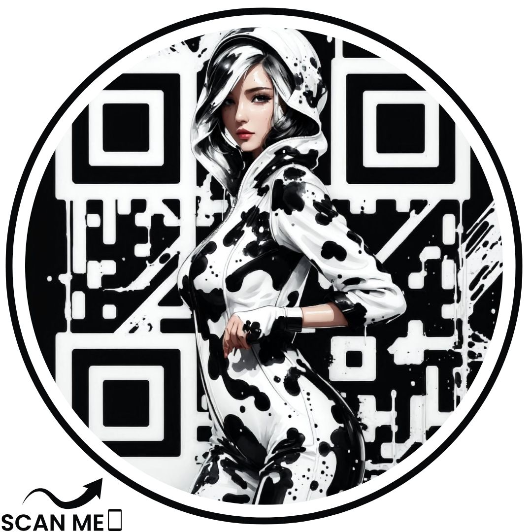 Urban QR Code Girl Hoodie